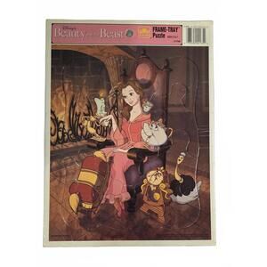 Golden Frame-Tray Puzzle | Disney Beauty and the Beast - Vintage - 4175B